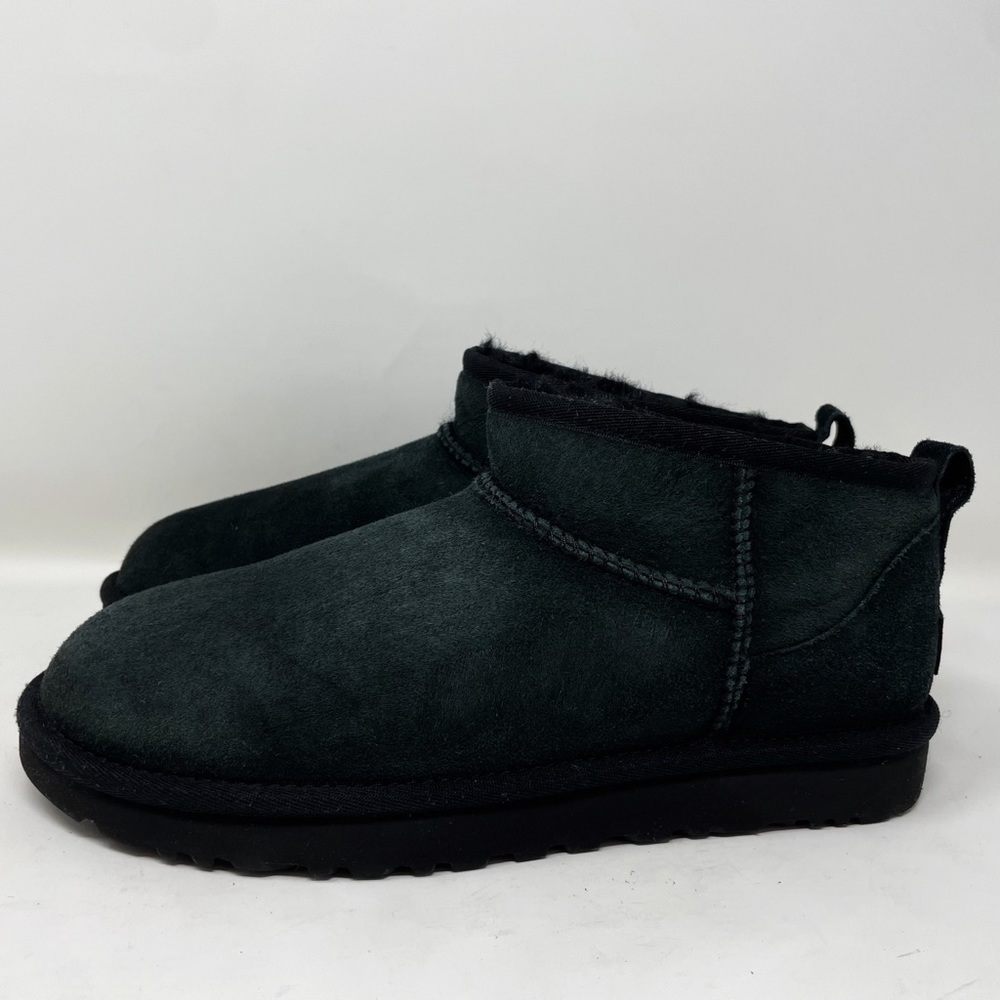 Ugg Ultra Mini Classic 1116109 Boots Black Size 9 Shoes Winter Sherpa Sheepskin